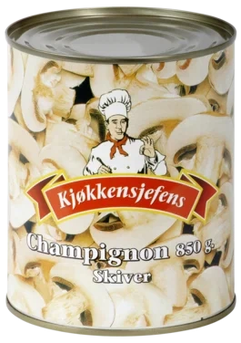 Champignon Skiver 835g Kjøkkensjefens