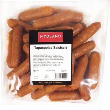 Tapaspølse Salsiccia Frys 1kg Mydland