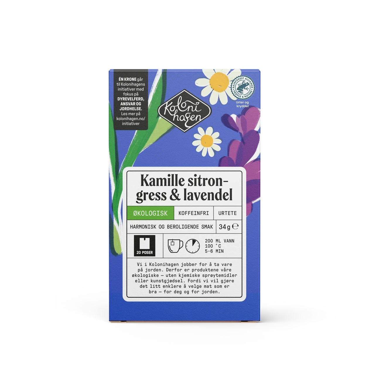 Kamille sitrongress & lavendel urtete