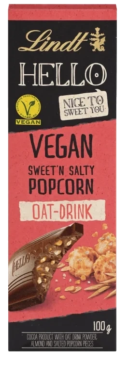 Lindt Hello Vegan Milk Popcorn 100g