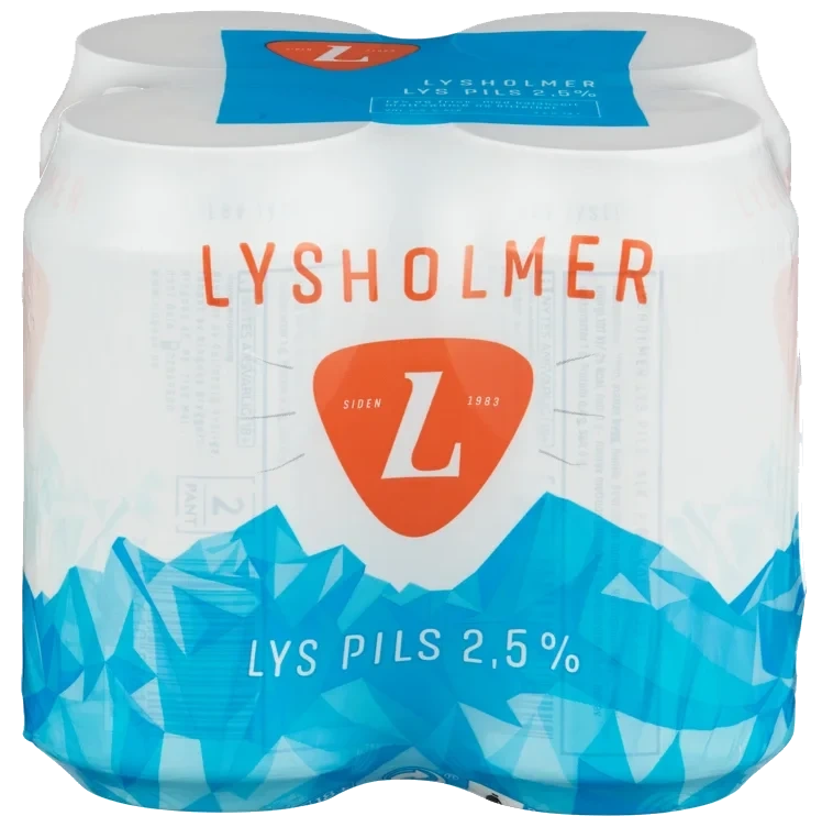 Lysholmer Lys Pils Lettøl 0,33lx4 boks