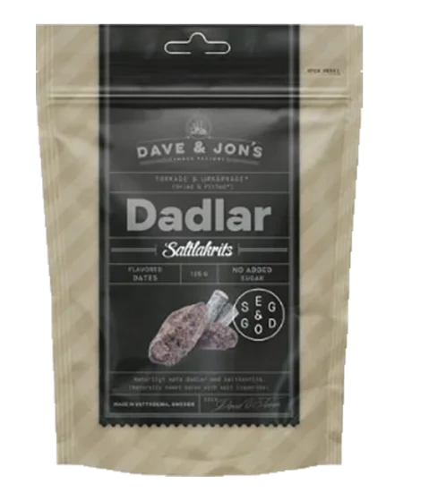 Dadlar Saltlakris 125g