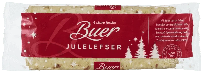 Buer Julelefser 4stk