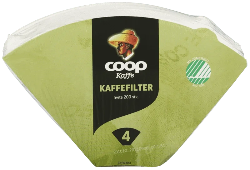Coop Kaffefilter 4/200stk