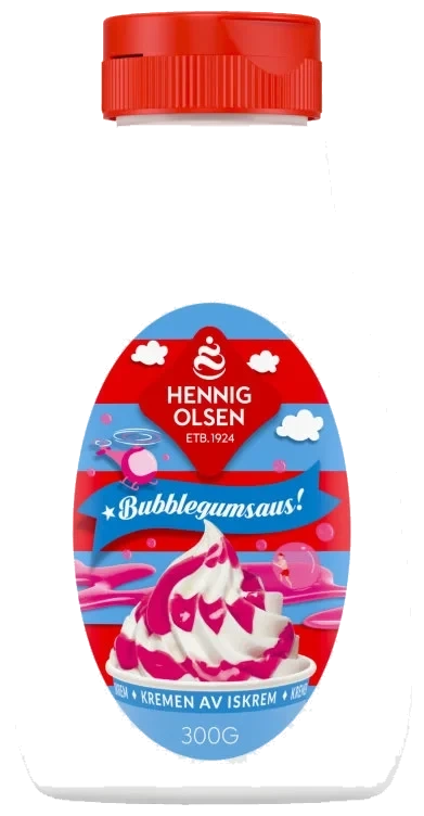Bubblegumsaus 300g Hennig-Olsen Is