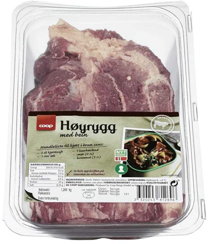 Coop Husmann Høyrygg med Ben ca 1kg