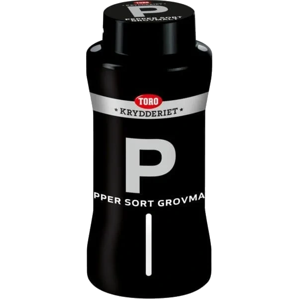 Pepper Sort Grov 450g Toro Krydder