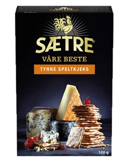 Sætres Beste Tynne Speltkjeks 100g
