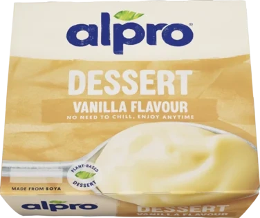 Soyadessert Vanilje 4x125g Alpro