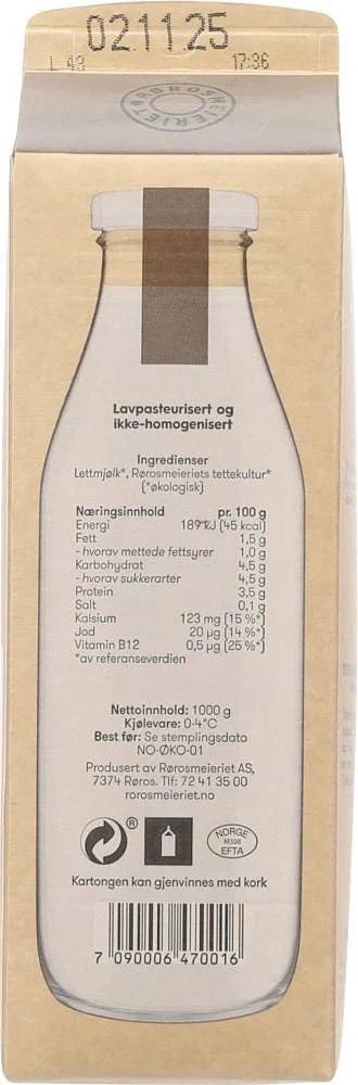 Økologisk tjukkmjølk