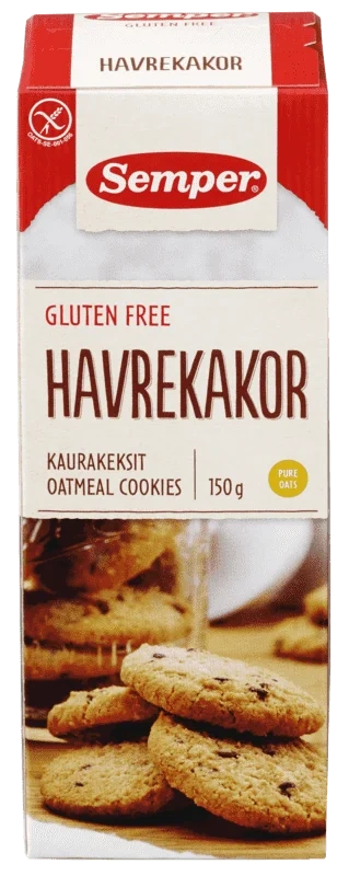 Semper Havre Cookies Glutenfri 6stk a 170g