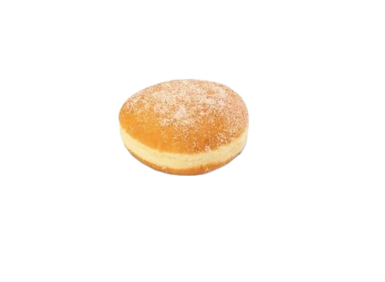 Berlinerbolle m/Bringebær 60g Bakehuset