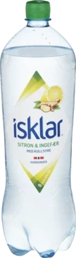 Isklar Sparkling Ingefær&Sitron 1,5l flaske