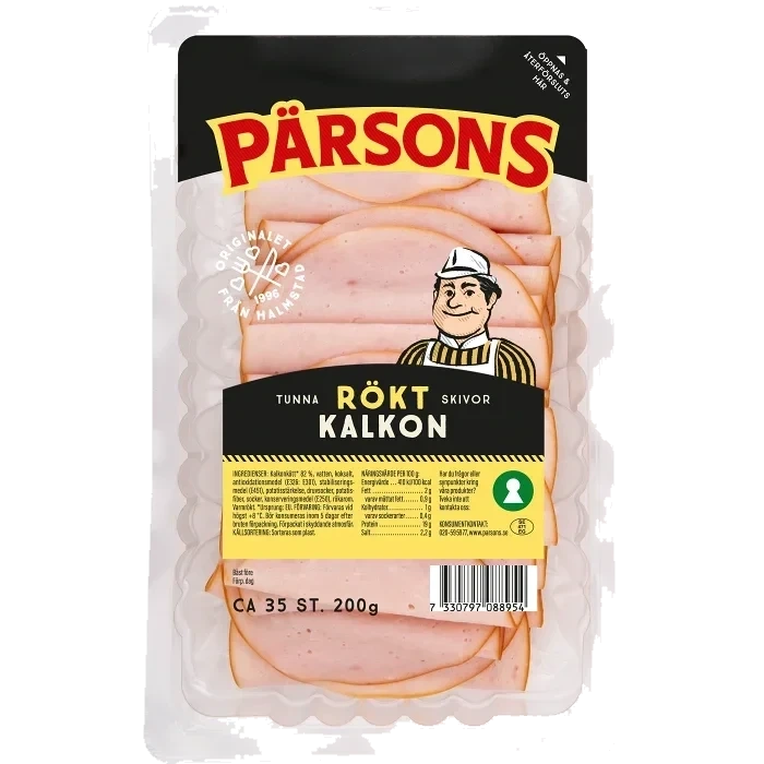 Kalkon Rökt Tunna Skivor 200g Pärsons