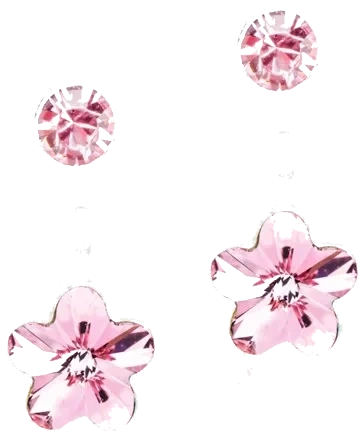 Blomdahl Medical Plastic Pendant Flower 4/6mm Light Rose