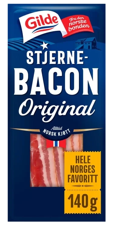 Stjernebacon skivet 140g Gilde