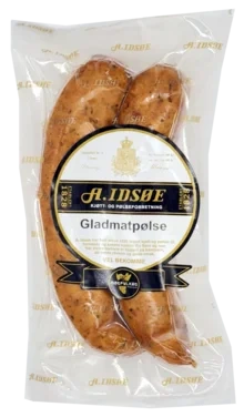 Idsøe Gladmatpølse 2pk 270g (2x135 Gr)
