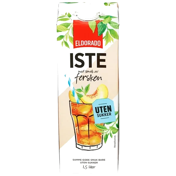 Iste Fersken u/sukker 1,5l Eldorado