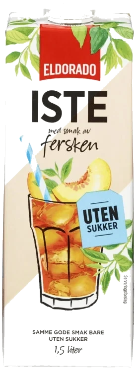 Iste Fersken u/sukker 1,5l Eldorado