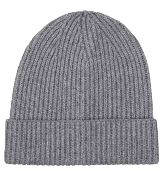 Wool Beanie Light Grey Melange One Size