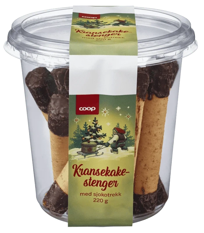 Coop Kransekakestenger med Sjokolade 220g