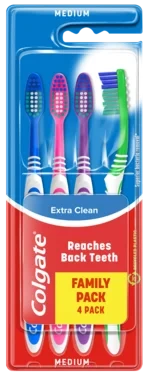 Colgate Tannbørste Extra Clean Medium 4-pk