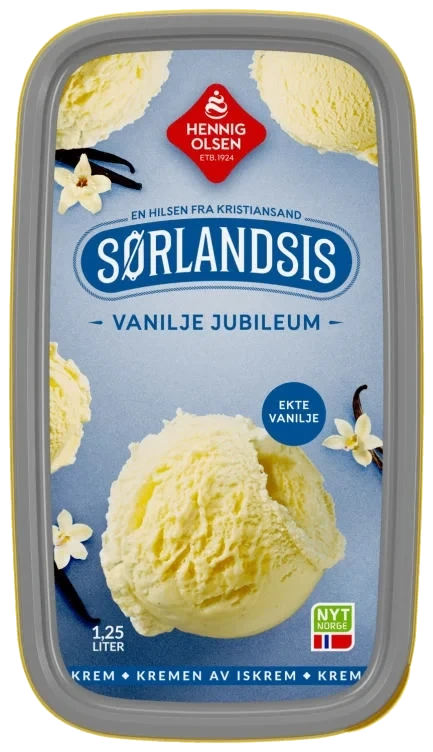 Sørlandsis Vanilje Jubileum 1,25l