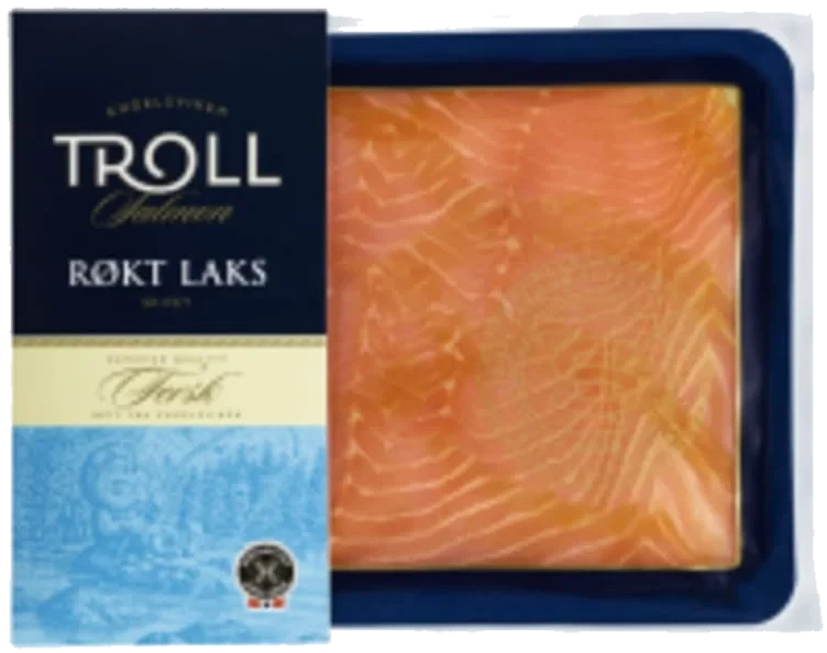Laks Røkt skivet 100g Troll