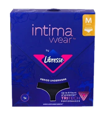 Libresse Intimawear Menstruse Hipster Black Str m