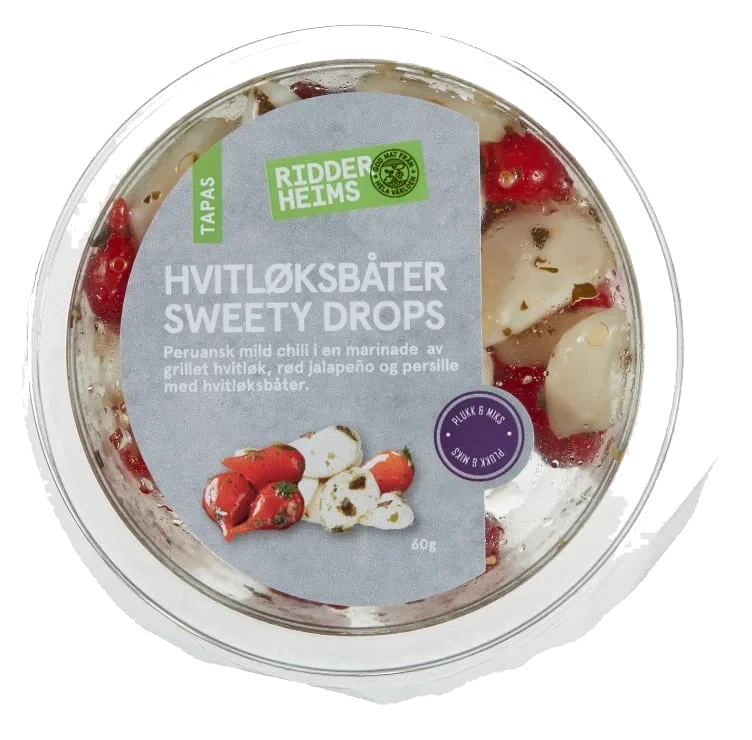 Hvitløksbåter Sweety Drops 60g Ridderheims