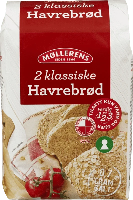Møllerens Havrebrød Melmix 1000g