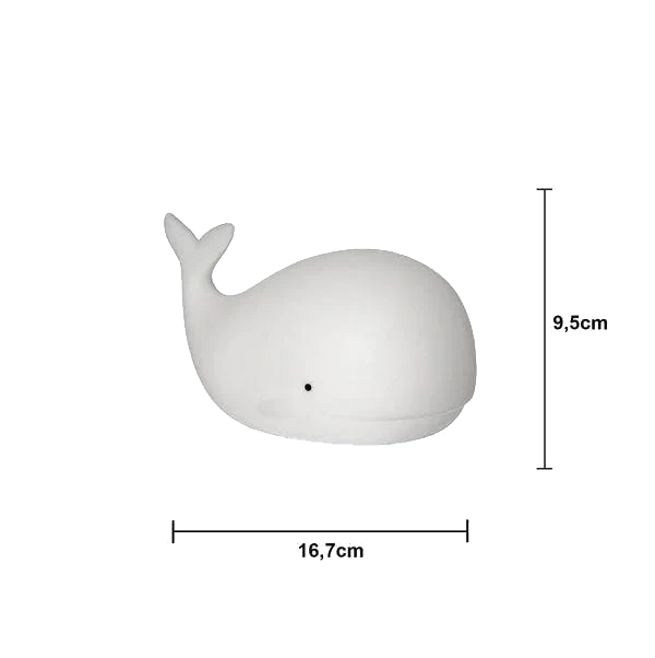 Nattlampa LED Functional Whale Färgskiftande