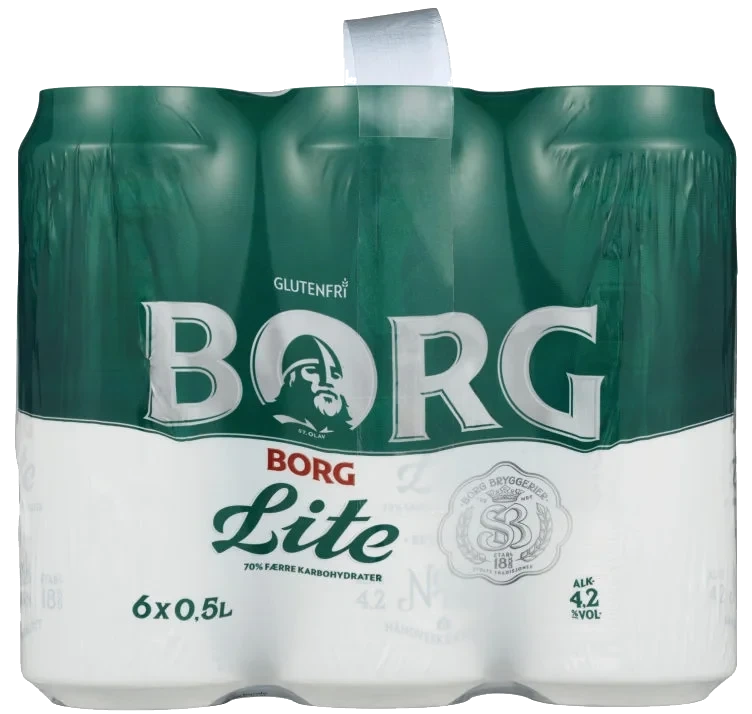 Borg Pilsner Lite 0,5lx6 boks