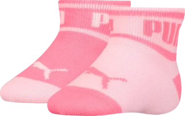 Puma 2pk Mini Wording Sock Rosa 19/22