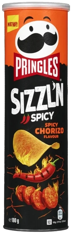 Pringles Sizzlin Spicy Chorizo 180g