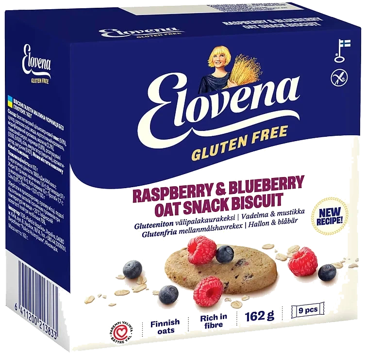 Elovena Havrekjeks m/Bær Glutenfri
