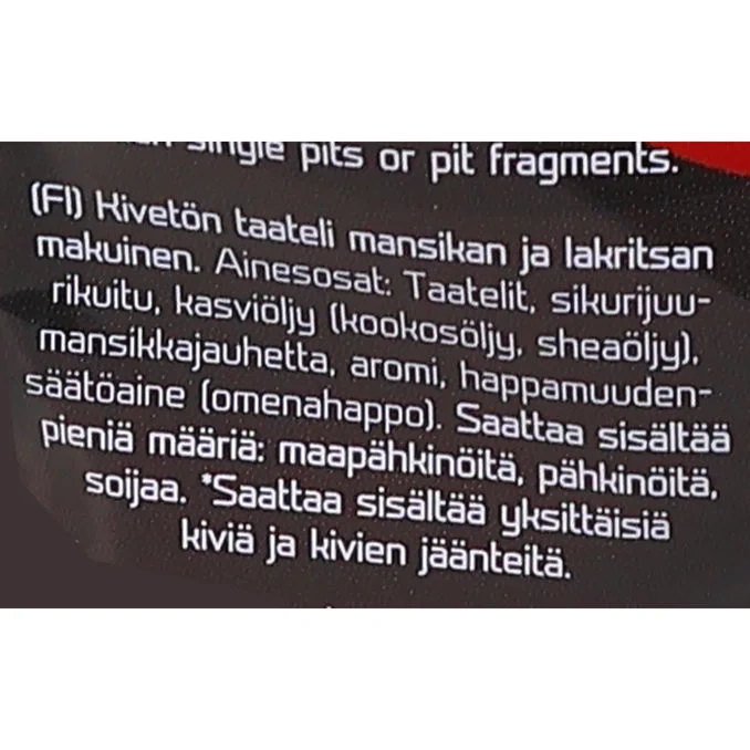 Dadlar Peacemärke Jordgubb & Lakrits