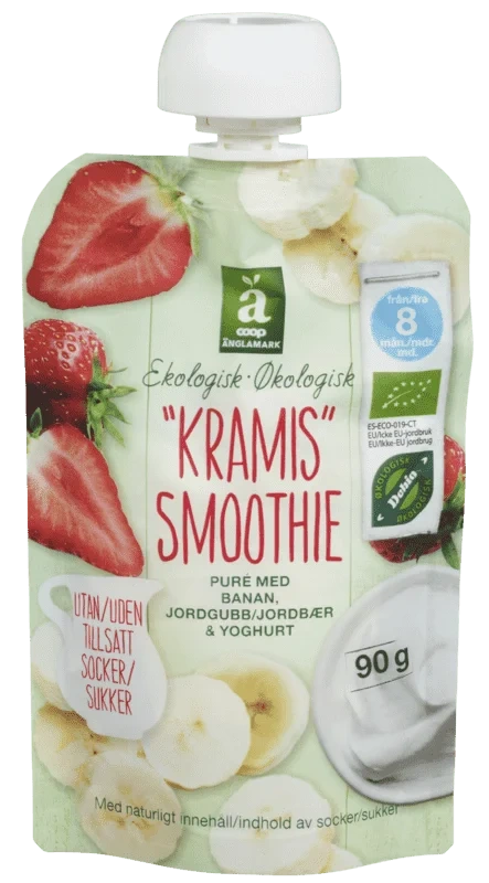 Änglamark Smoothie Banan/Jordbær 90g
