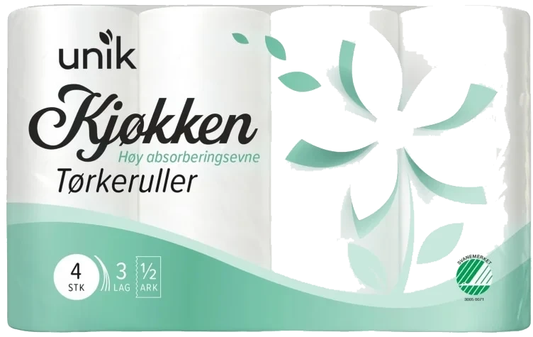 Tørkerull Kjøkken 4 Ruller Unik
