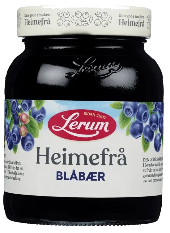 Blåbærsyltetøy Heimefrå 380g Lerum