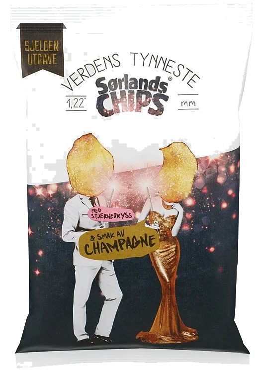 Sørlandschips Sprudlende Champagne 200g
