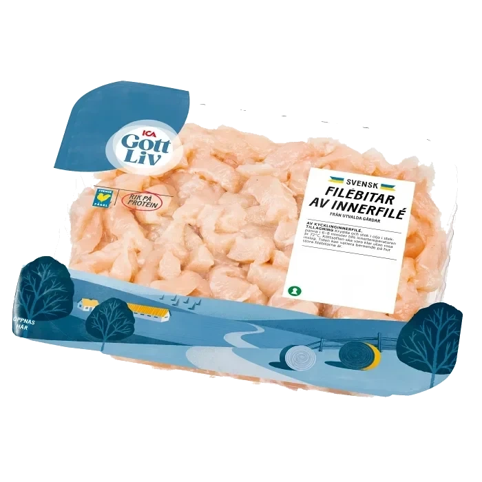 Kycklingfilé Färsk Strimlad 600g ICA Gott Liv