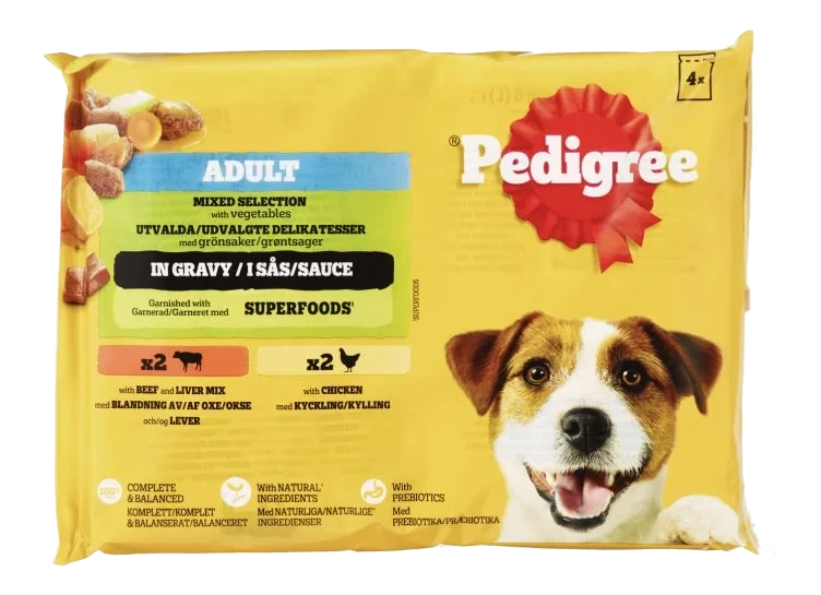 Pedigree Pouch Kylling&Biff&Grønnsaker