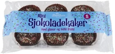 Sjokoladekake 6pk 150g Berthas