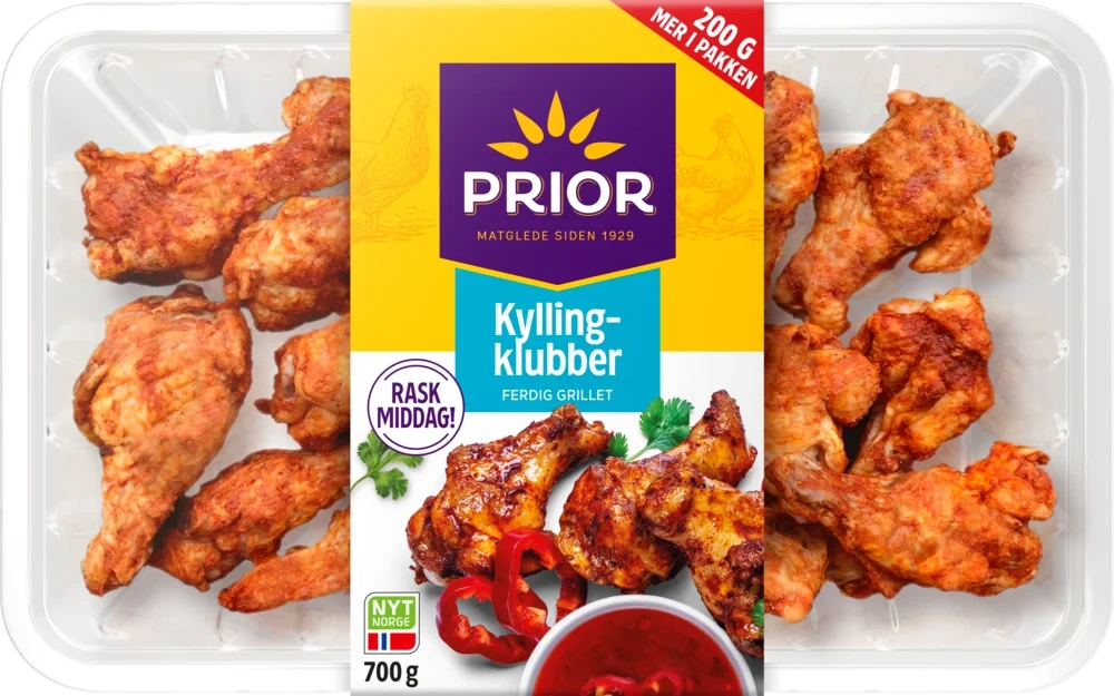 PRIOR Grillede Kyllingklubber 700g