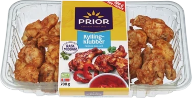 Kylling Vingeklubb Grillet 700g Prior