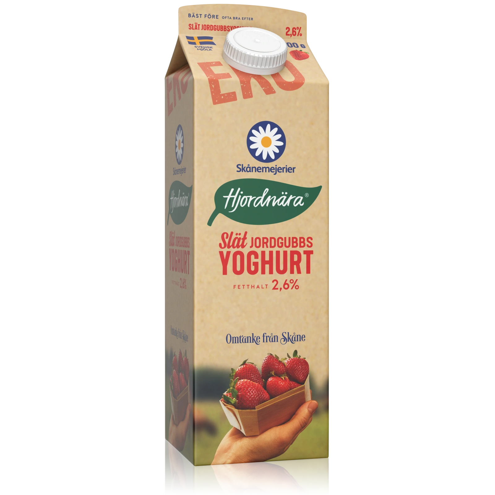 Ekologisk Yoghurt Slät Jordgubb