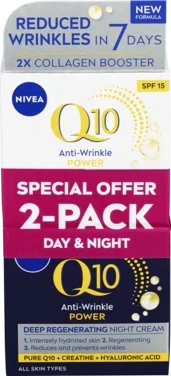 Nivea Q10 Anti-wrinkle Power 2-pk Day & Night Cream