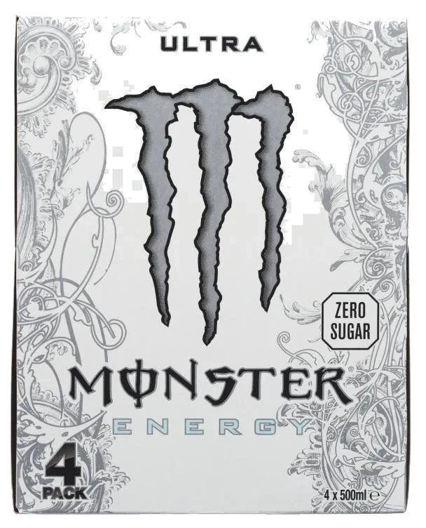 Monster Ultra White 0,5lx4 boks