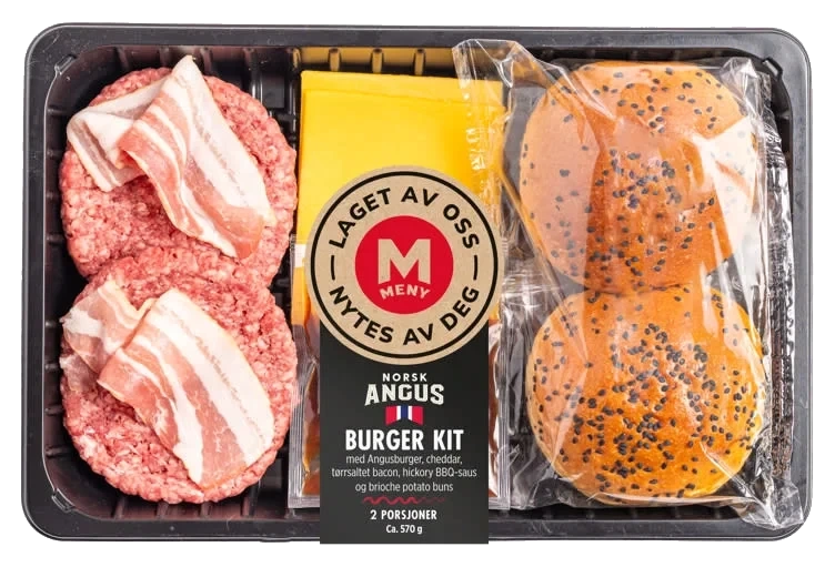 Angusburger Kit ca 570g stykk